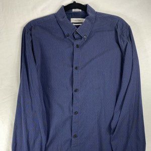 Calvin Klein LARGE Slim Fit Liquid Cotton shirt